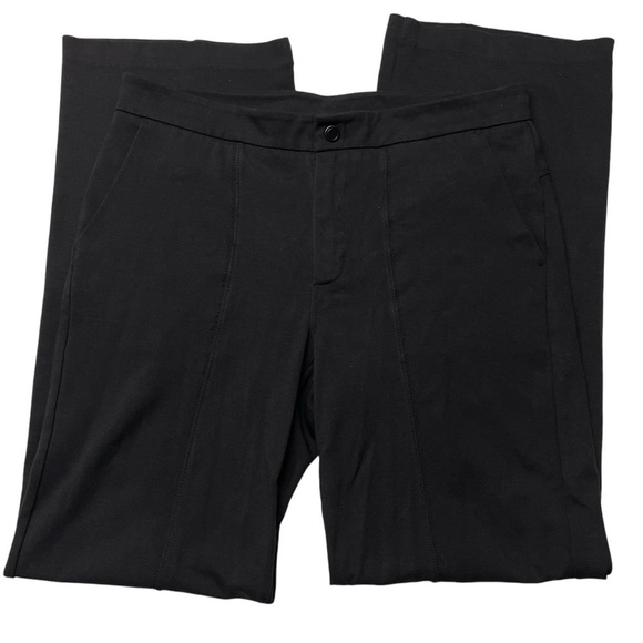 Athleta Black Ponte Wide Leg Pants Size 8 - Picture 6 of 15